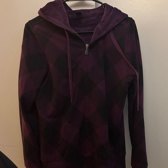 Empyre Women’s/Kids Purple Checkered Jacket - Picture 4 of 4